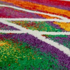 Paco Home Tapis Moderne De Marque Egayé Mélange De Couleurs Motifs Multicolore 80x150 Cm -Tapis et paillasson Soldes 50630827 3