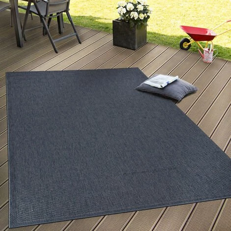 Paco Home Intérieur & Extérieur Tissage À Plat Tapis Terrasses Tapis Look Naturel Bleu Marine 60x100 Cm 1 Paco Home Intérieur & Extérieur Tissage À Plat Tapis Terrasses Tapis Look Naturel Bleu Marine 60x100 Cm