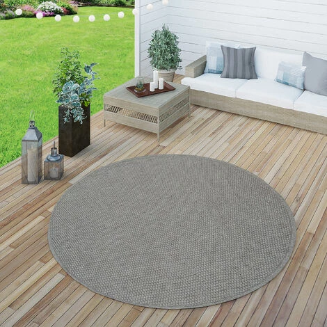 Paco Home Intérieur & Extérieur Tissage À Plat Tapis Terrasses Tapis Look Naturel En Gris 60x100 Cm 2 Paco Home Intérieur & Extérieur Tissage À Plat Tapis Terrasses Tapis Look Naturel En Gris 60x100 Cm – Image 2