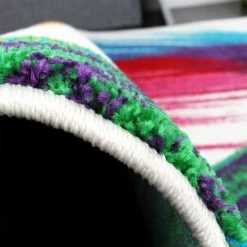 Paco Home Tapis Moderne Multicouleur Splash Brossé Crème Vert Bleu Rouge Jaune 80x150 Cm -Tapis et paillasson Soldes 50630925 3