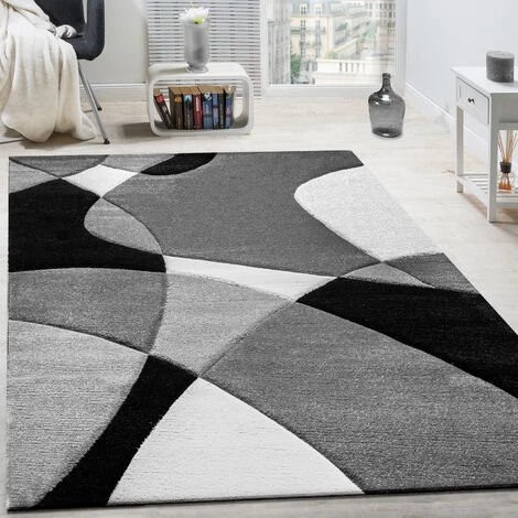 Paco Home Créateur Tapis Moderne Géométrique Motif Découpe Des Contours En Noir Blanc 60x110 Cm 1 Paco Home Créateur Tapis Moderne Géométrique Motif Découpe Des Contours En Noir Blanc 60x110 Cm