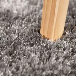 Paco Home Tapis Shaggy Haut Poil Long Poil Qualité Et Prix Abordable En Gris 60x100 Cm -Tapis et paillasson Soldes 50631003 3