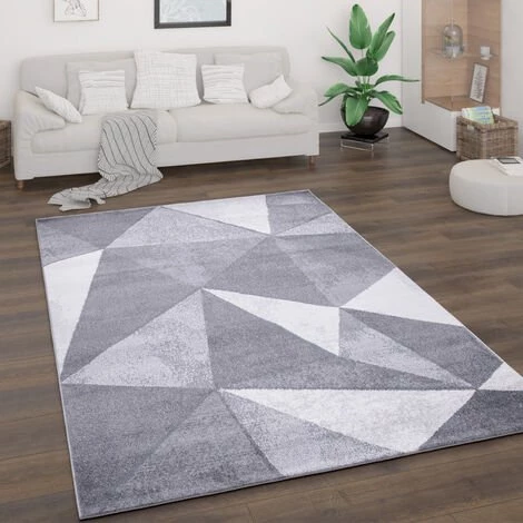 Paco Home Tapis Salon Poils Ras Tapis Vintage Abstrait Moderne Motif Diamant Géométrique 60x100 Cm, Gris 1 Paco Home Tapis Salon Poils Ras Tapis Vintage Abstrait Moderne Motif Diamant Géométrique 60x100 Cm, Gris