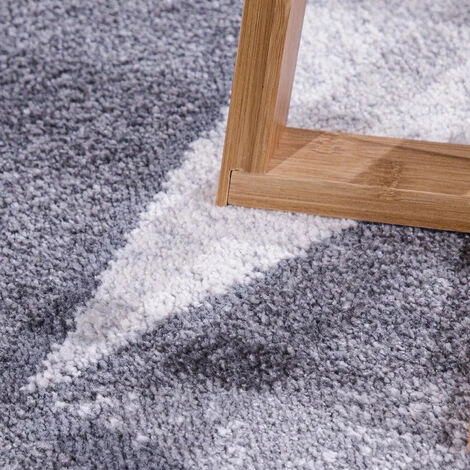Paco Home Tapis Salon Poils Ras Tapis Vintage Abstrait Moderne Motif Diamant Géométrique 60x100 Cm, Gris 3 Paco Home Tapis Salon Poils Ras Tapis Vintage Abstrait Moderne Motif Diamant Géométrique 60x100 Cm, Gris – Image 3