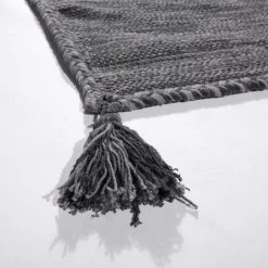 Paco Home Tapis De Créateur Tapis Tissé Kilim Tissé Main 100 % Coton Moderne Chiné Gris 60x110 Cm -Tapis et paillasson Soldes 50631283 4