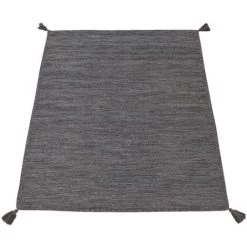 Paco Home Tapis De Créateur Tapis Tissé Kilim Tissé Main 100 % Coton Moderne Chiné Gris 60x110 Cm -Tapis et paillasson Soldes 50631283 5