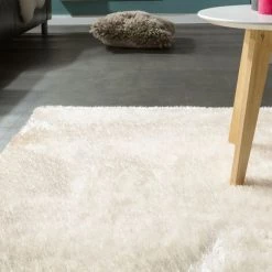 Paco Home Élégant Tapis Shaggy Poils Hauts Uni Moelleux Brillant En Blanc Crème 120x170 Cm 7 Paco Home Élégant Tapis Shaggy Poils Hauts Uni Moelleux Brillant En Blanc Crème 120x170 Cm -Tapis et paillasson Soldes 50631305 3