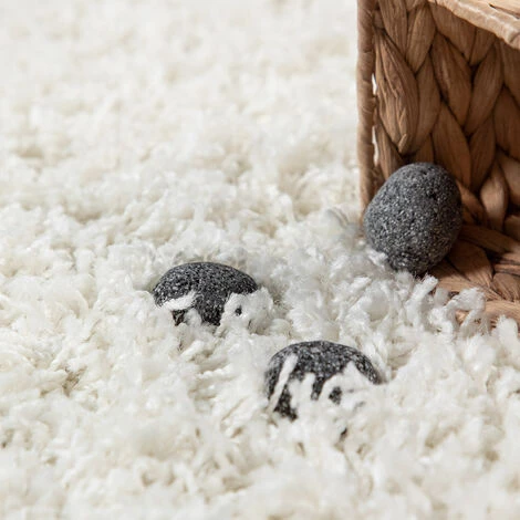 Paco Home Shaggy Tapis Poils Hauts Poils Longs Haute Qualité Haut Densité De Fil Uni Étincelant Crème 60x100 Cm 4 Paco Home Shaggy Tapis Poils Hauts Poils Longs Haute Qualité Haut Densité De Fil Uni Étincelant Crème 60x100 Cm – Image 4