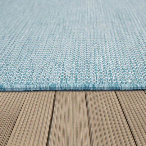 Paco Home Tapis Intérieur & Extérieur Pour Salon Balcon Terrasse Tissé À Plat Bleu 80x150 Cm 3 Paco Home Tapis Intérieur & Extérieur Pour Salon Balcon Terrasse Tissé À Plat Bleu 80x150 Cm – Image 3