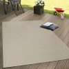 Paco Home Intérieur & Extérieur Tissage À Plat Tapis Terrasses Tapis Look Naturel En Beige 80x150 Cm