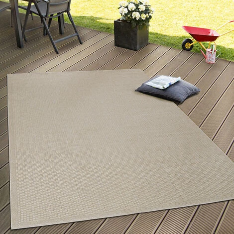 Paco Home Intérieur & Extérieur Tissage À Plat Tapis Terrasses Tapis Look Naturel En Beige 80x150 Cm 1 Paco Home Intérieur & Extérieur Tissage À Plat Tapis Terrasses Tapis Look Naturel En Beige 80x150 Cm