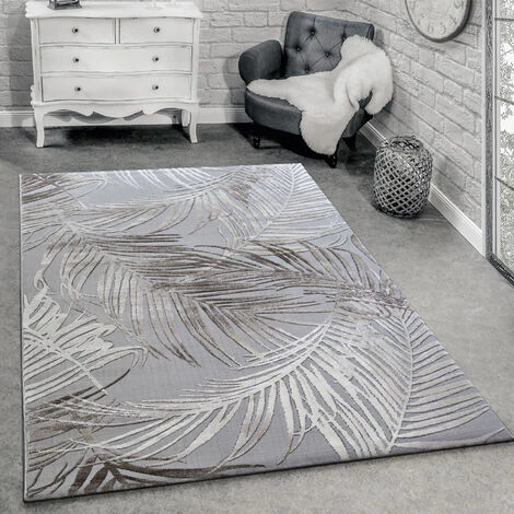 Paco Home Tapis De Créateur Moderne Salon Tapis 3D Motif Palmiers En Gris Beige Crème 80x150 Cm 1 Paco Home Tapis De Créateur Moderne Salon Tapis 3D Motif Palmiers En Gris Beige Crème 80x150 Cm