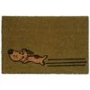 Relaxdays Paillasson Coco, 40 X 60 Cm, Tapis De Porte Avec Motif De Chien, Pour Intérieur Et Extérieur, Décoratif, Vert