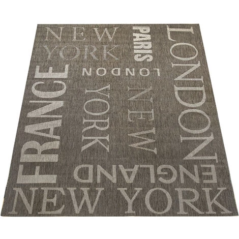 Paco Home Tapis Moderne Ville Optique Sisal Poils Plats Design En Gris 80x150 Cm 2 Paco Home Tapis Moderne Ville Optique Sisal Poils Plats Design En Gris 80x150 Cm – Image 2