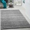 Paco Home Tapis Design Poils Courts Fil Brillant Abstrait Ornements Gris Anthracite Blanc 70x140 Cm