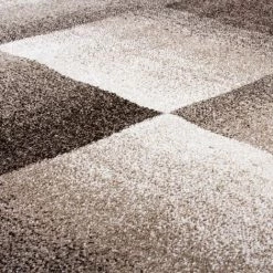 Paco Home Tapis Design à Carreaux Tapis Velours Moderne En Beige Crème 80x150 Cm -Tapis et paillasson Soldes 50671663 3