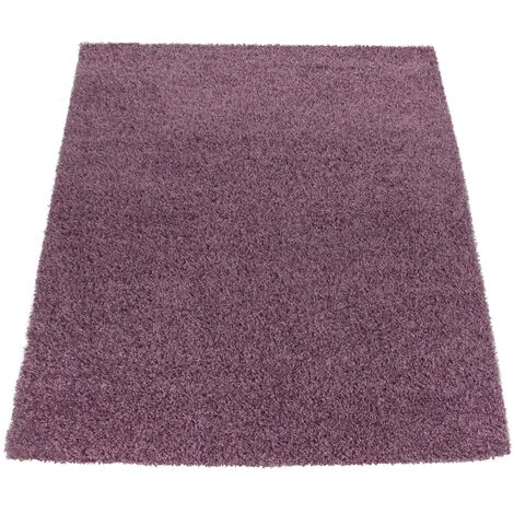 Paco Home Tapis Poils Hauts Et Longs Shaggy Purple Lilas Chiné Uni Super Soldes 120x160 Cm 2 Paco Home Tapis Poils Hauts Et Longs Shaggy Purple Lilas Chiné Uni Super Soldes 120x160 Cm – Image 2