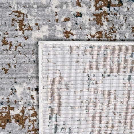 Paco Home Tapis Salon Poils Ras Tapis Vintage Motif Dégradé Moderne Gris Blanc Cassé 80x150 Cm 4 Paco Home Tapis Salon Poils Ras Tapis Vintage Motif Dégradé Moderne Gris Blanc Cassé 80x150 Cm – Image 4