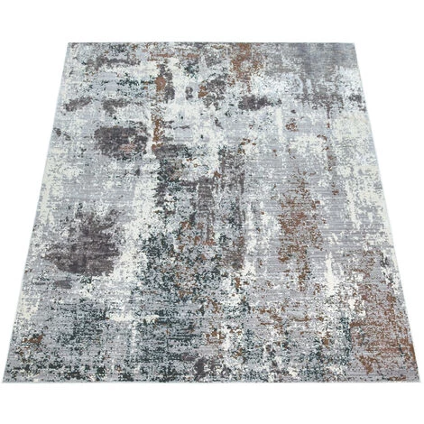Paco Home Tapis Salon Poils Ras Tapis Vintage Motif Dégradé Moderne Gris Blanc Cassé 80x150 Cm 5 Paco Home Tapis Salon Poils Ras Tapis Vintage Motif Dégradé Moderne Gris Blanc Cassé 80x150 Cm – Image 5