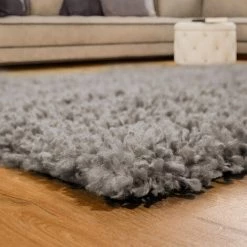 Paco Home Tapis Shaggy Longues Mèches En Gris 60x100 Cm -Tapis et paillasson Soldes 50713010 3