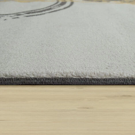 Paco Home Tapis Salon Motif Moderne Poils Ras Abstrait Cercles Jaune Gris Blanc 60x100 Cm 3 Paco Home Tapis Salon Motif Moderne Poils Ras Abstrait Cercles Jaune Gris Blanc 60x100 Cm – Image 3