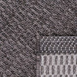 Paco Home Tapis Exterieur Sisal Look Balcon Tapis Cuisine Motif Naturel Uni Anthracite 80x150 Cm -Tapis et paillasson Soldes 50820104 4