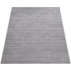 Paco Home Tapis Exterieur Terrasse Balcon Cuisine Sisal Moucheté Rayures Motif Naturel Gris 160x230 Cm -Tapis et paillasson Soldes 50820112 5