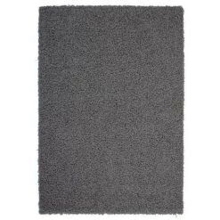 NAZAR TRENDY Tapis De Couloir Shaggy En Polypropylene - 80 X 140 Cm - Gris Anthracite