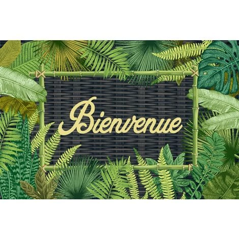 MAVERICKS Tapis Anti-poussière Jungle Moderne 40x60cm 1 MAVERICKS Tapis Anti-poussière Jungle Moderne 40x60cm