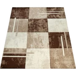 Paco Home Tapis De Créateur Moucheté Aux Contours Découpés à Carreaux Marron Beige Crème 60x110 Cm 9 Paco Home Tapis De Créateur Moucheté Aux Contours Découpés à Carreaux Marron Beige Crème 60x110 Cm -Tapis et paillasson Soldes 50920035 5