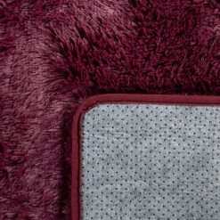 Paco Home Tapis Shaggy Tapis De Salon Fausse Fourrure Poil Long Moelleux Rouge Bordeaux 60x100 Cm -Tapis et paillasson Soldes 50980300 5
