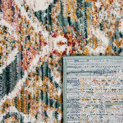 Paco Home Tapis De Salon Poils Ras Vintage Pastel Motif Orient Avec Bordure Vert Beige 80x150 Cm 5 Paco Home Tapis De Salon Poils Ras Vintage Pastel Motif Orient Avec Bordure Vert Beige 80x150 Cm – Image 5