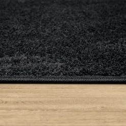 Paco Home Tapis De Salon Poils Ras Chambre À Coucher Motif Monochrome Moderne Noir Gris 60x100 Cm -Tapis et paillasson Soldes 51037645 3