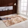 SUPERSELLER Tapis Ultra Doux Tie-Dye Style Dégradé Couleur Tapis Sol Chambre Tapis Rectangle Forme Moelleux Tapis Pour Salon Chambre Balcon Couloir Tapis, 400 X 600mm - Kaki - 400 X 600mm - Kaki