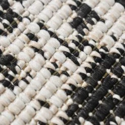 UNAMOURDETAPIS Tapis Exterieur 60x110 Cm Rectangulaire BC MEDAILLON REVERSIBLE Noir Terrasse, Jardin Adapté Au Chauffage Par Le Sol - Noir -Tapis et paillasson Soldes 51155481 5