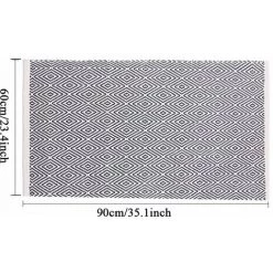 LOKHOM Tapis Couloir Tapis En Coton 60x130cm Tapis Cuisine Tapis R¨¦versible Lavable En Machine Tapis D'int¨¦rieur En Coton Tiss¨¦ ¨¤ La Main Pour Salon, Chambre, Salle De Lavage, Entr¨¦e 7 LOKHOM Tapis Couloir Tapis En Coton 60x130cm Tapis Cuisine Tapis R¨¦versible Lavable En Machine Tapis D'int¨¦rieur En Coton Tiss¨¦ ¨¤ La Main Pour Salon, Chambre, Salle De Lavage, Entr¨¦e -Tapis et paillasson Soldes 51204147 3