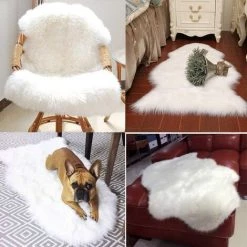 LOKHOM Faux Tapis Peau De Mouton Tapis En Fourrure Synth¨¦tique Peau D'agneau Tapis Fluffy Soft Lmitation Toison Moquette Pour Le Salon Tapis De Canap¨¦ Coussin 9 LOKHOM Faux Tapis Peau De Mouton Tapis En Fourrure Synth¨¦tique Peau D'agneau Tapis Fluffy Soft Lmitation Toison Moquette Pour Le Salon Tapis De Canap¨¦ Coussin -Tapis et paillasson Soldes 51204166 5