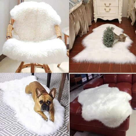 LOKHOM Faux Tapis Peau De Mouton Tapis En Fourrure Synth¨¦tique Peau D'agneau Tapis Fluffy Soft Lmitation Toison Moquette Pour Le Salon Tapis De Canap¨¦ Coussin 5 LOKHOM Faux Tapis Peau De Mouton Tapis En Fourrure Synth¨¦tique Peau D'agneau Tapis Fluffy Soft Lmitation Toison Moquette Pour Le Salon Tapis De Canap¨¦ Coussin – Image 5