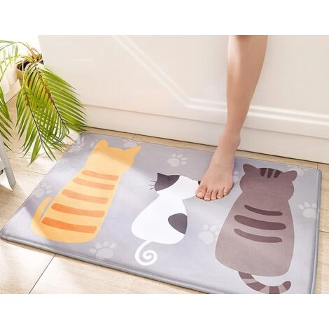 GroupM Chambre à Coucher Cuisine Anti-dérapant Tapis De Pied Salle De Bain Paillasson Absorbant Flanelle Maison Tapis De Sol Tapis De Pied (40*60CM) 3 GroupM Chambre à Coucher Cuisine Anti-dérapant Tapis De Pied Salle De Bain Paillasson Absorbant Flanelle Maison Tapis De Sol Tapis De Pied (40*60CM) – Image 3
