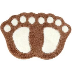 GroupM Joli Tapis D'entrée De Maison Grand Pied Floqué Maison Salle De Bain Salle De Bain Porte Tapis Anti-dérapant (40*60CM)