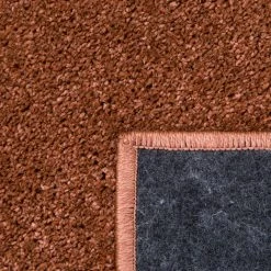 Paco Home Tapis De Salon Poils Ras Chambre À Coucher Motif Monochrome Moderne Marron Rouge 140x200 Cm -Tapis et paillasson Soldes 51236436 5