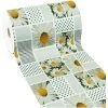 EMMEVI Tapis De Cuisine Caoutchouc Pvc Duveteux Antidérapant Résistant Aux Taches Différentes Tailles Marguerite - 50x110 Cm