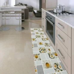 EMMEVI Tapis De Cuisine Caoutchouc Pvc Duveteux Antidérapant Résistant Aux Taches Différentes Tailles Marguerite - 50x110 Cm 5 EMMEVI Tapis De Cuisine Caoutchouc Pvc Duveteux Antidérapant Résistant Aux Taches Différentes Tailles Marguerite - 50x110 Cm -Tapis et paillasson Soldes 51348633 3