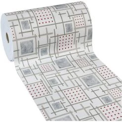 EMMEVI Tapis De Cuisine Caoutchouc Pvc Duveteux Antidérapant Résistant Aux Taches Différentes Tailles Pois - 50x40 Cm