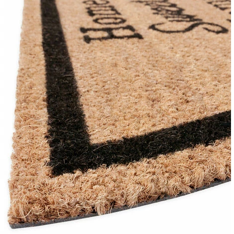 EMMEVI Paillasson Noix De Coco 38x68 Semiluna Porte D'Entrée Moderne Tapis D'Entrée Antidérapant - (B) 4 EMMEVI Paillasson Noix De Coco 38x68 Semiluna Porte D'Entrée Moderne Tapis D'Entrée Antidérapant - (B) – Image 4