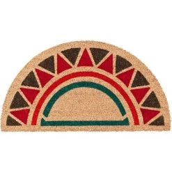 EMMEVI Paillasson Noix De Coco Semiluna Dos Antidérapant Entrée Externe - B