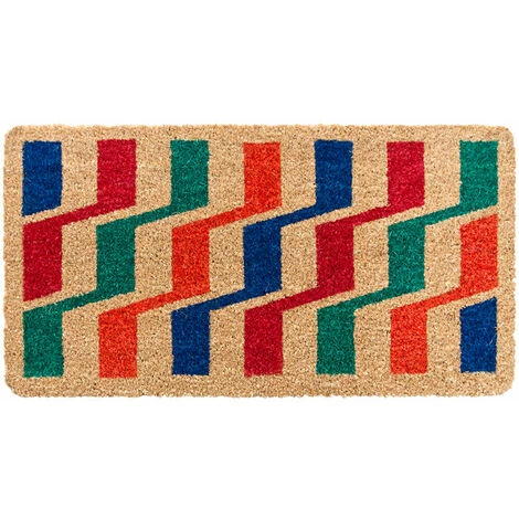 EMMEVI Paillasson Noix De Coco Rectangulaire 33x60 Cm Dos Antidérapant Entrée Externe - C 1 EMMEVI Paillasson Noix De Coco Rectangulaire 33x60 Cm Dos Antidérapant Entrée Externe - C