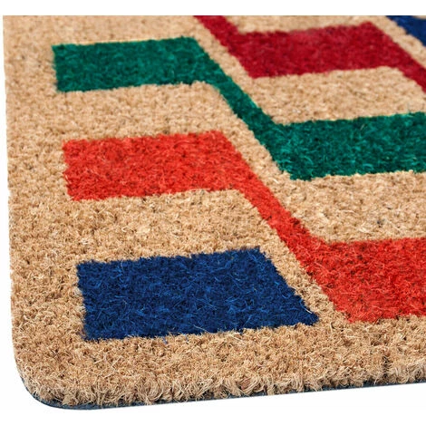 EMMEVI Paillasson Noix De Coco Rectangulaire 33x60 Cm Dos Antidérapant Entrée Externe - C 2 EMMEVI Paillasson Noix De Coco Rectangulaire 33x60 Cm Dos Antidérapant Entrée Externe - C – Image 2