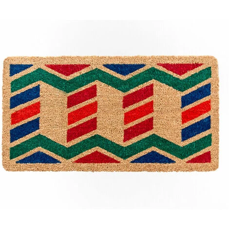 EMMEVI Paillasson Noix De Coco Rectangulaire 40x75 Cm Dos Antidérapant Entrée Externe - B 1 EMMEVI Paillasson Noix De Coco Rectangulaire 40x75 Cm Dos Antidérapant Entrée Externe - B