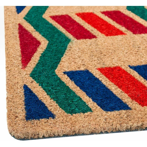 EMMEVI Paillasson Noix De Coco Rectangulaire 40x75 Cm Dos Antidérapant Entrée Externe - B 2 EMMEVI Paillasson Noix De Coco Rectangulaire 40x75 Cm Dos Antidérapant Entrée Externe - B – Image 2